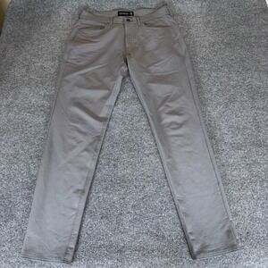 Abercrombie & Fitch Skinny Taper Stretch Pants‎ Gray Mens 32x34 (33x32) Casual